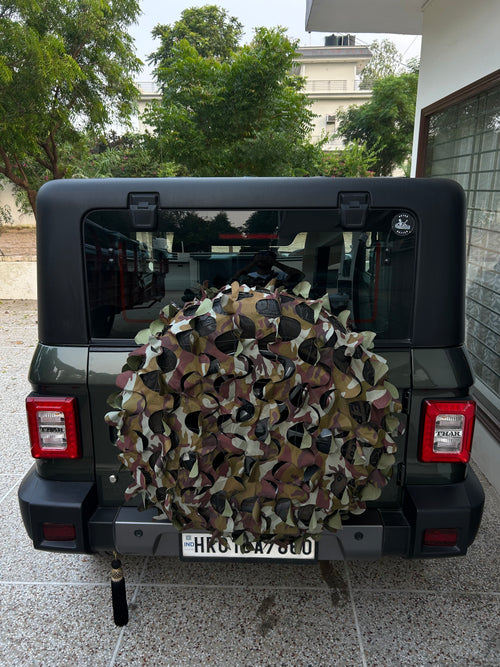 camouflage tyre cover ( green )