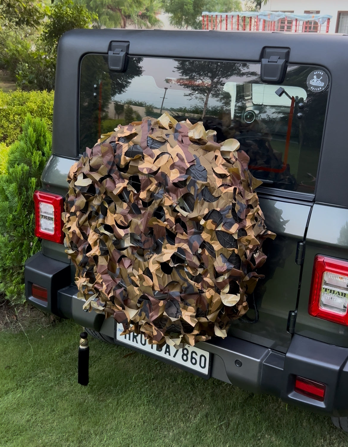 (yellow)camouflage tyre cover