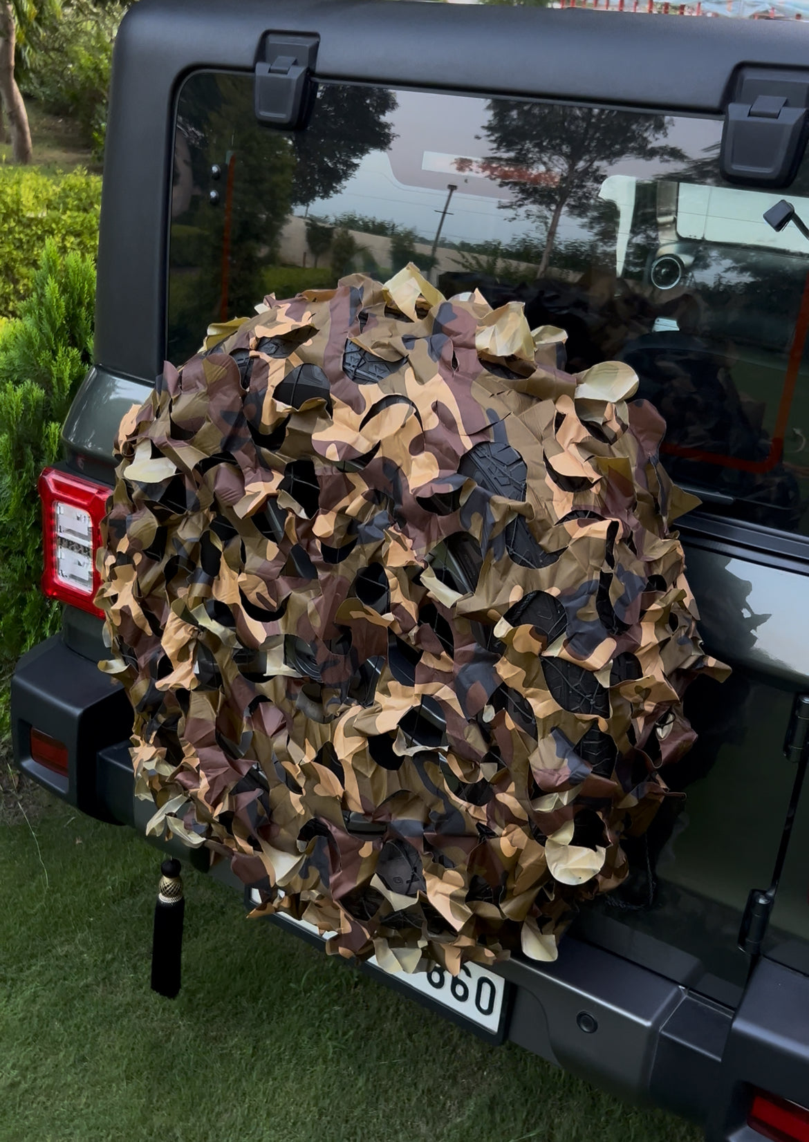 (yellow)camouflage tyre cover