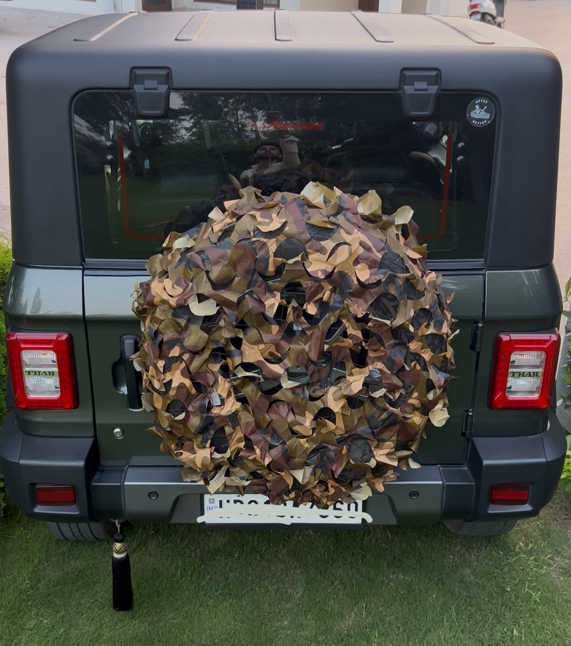 (yellow)camouflage tyre cover