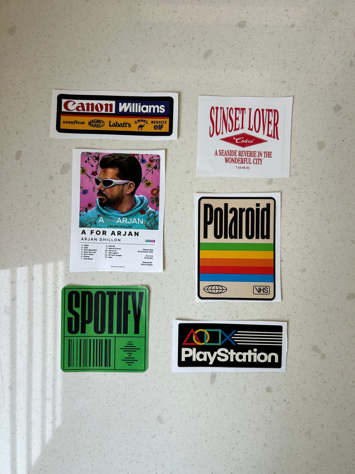 pack of 30 premium vinyl stickers