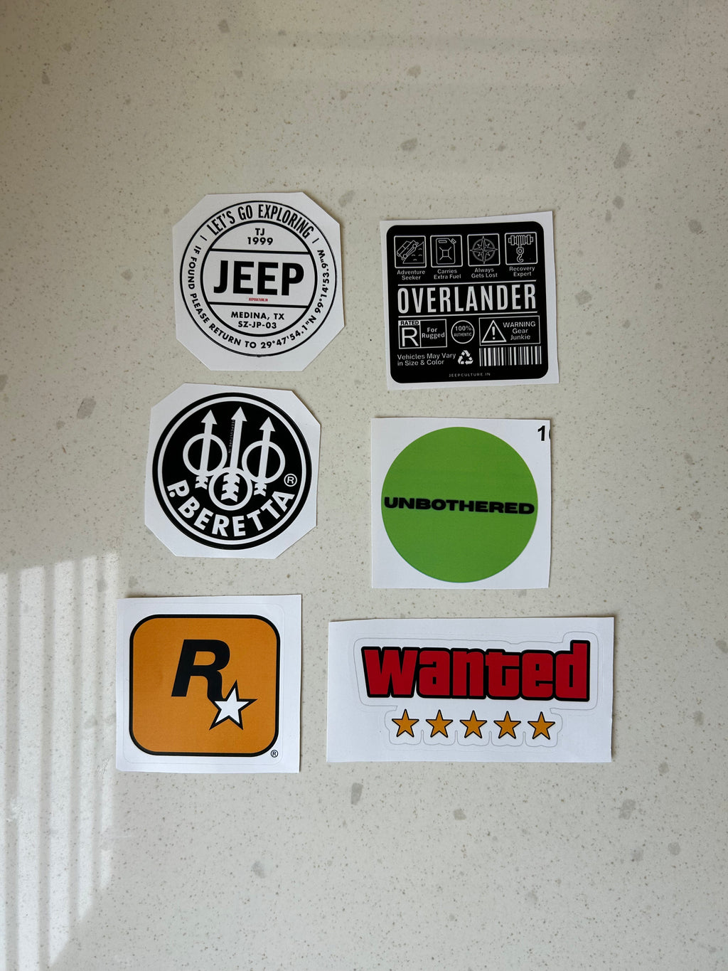 pack of 30 premium vinyl stickers