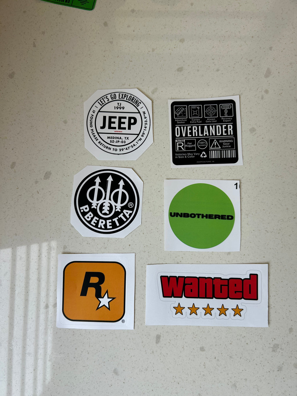 pack of 30 premium vinyl stickers